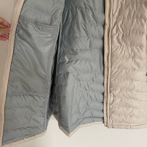 Patagonia Beige Fiona Down Puffer Longline Parka Coat (S) - Picture 5 of 9